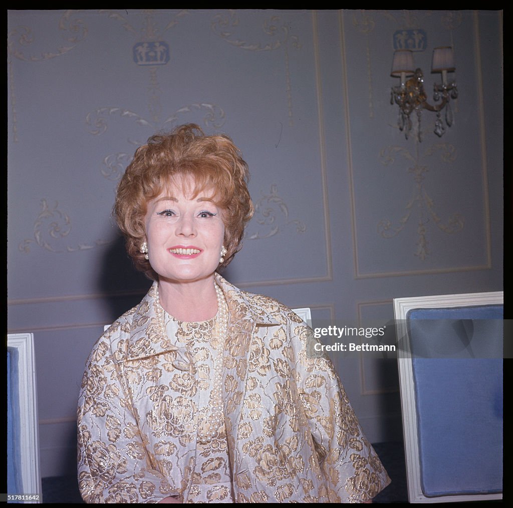 Actress Magda Gabor is shown at a reception held at the Voisin... News