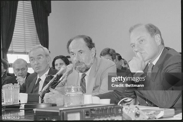 Washington: Edward Joyce, left, president of CBS News, Lawrence Grossman, center, president of NBC News, and George Watson, vice president of ABC...