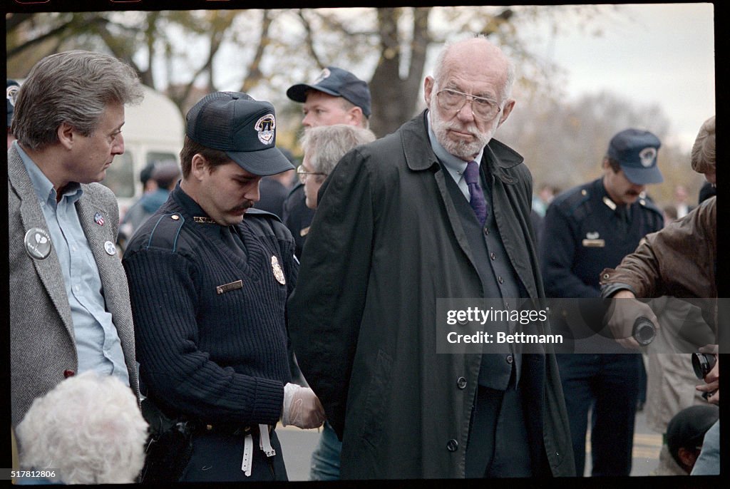 Doctor Benjamin Spock Being Handcuffed