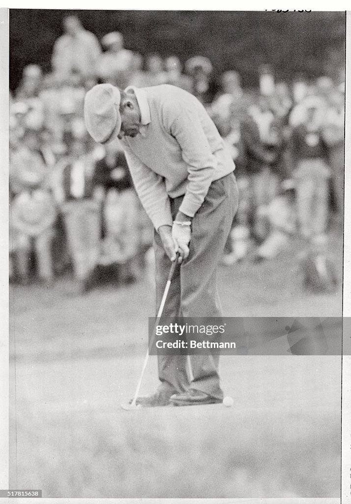 Jack Fleck in Golfing Position