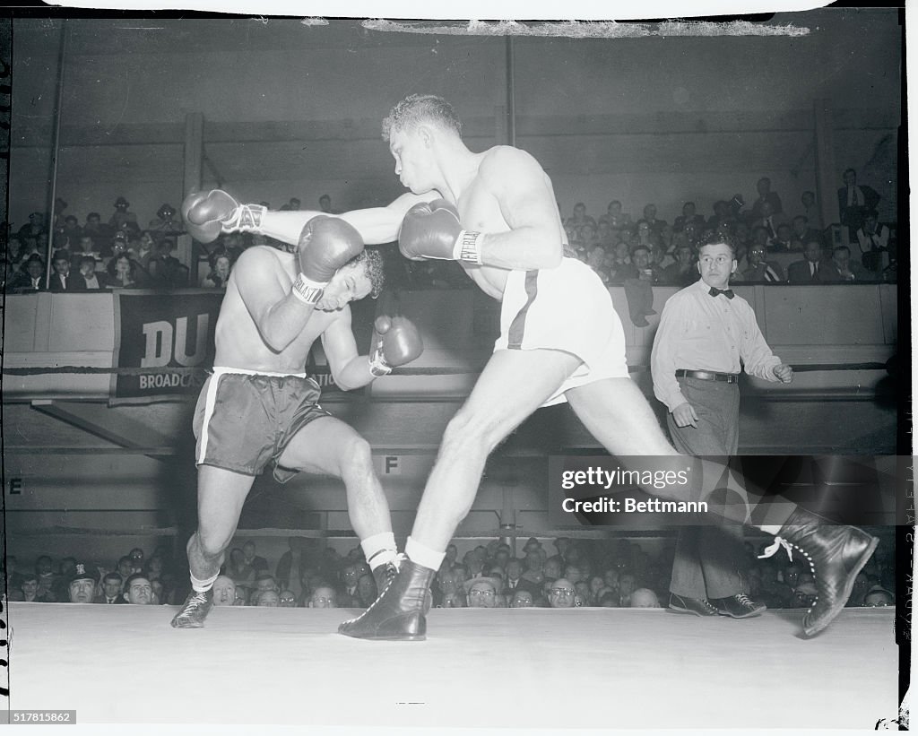 Ray Portilla Ducking From a Punch by Carlos Ortiz