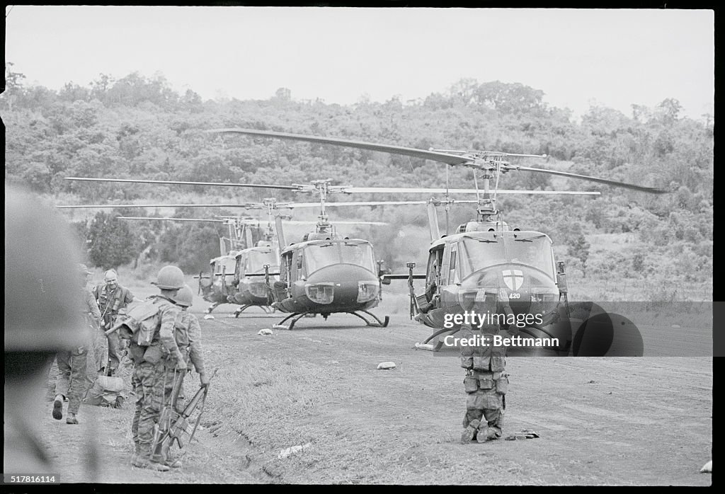 Vietnam Mission Underway with Helicopters