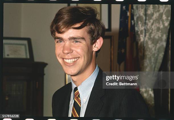 Washington: David Eisenhower, son-in-law of President Nixon and grandson of the late President Eisenhower, shown at the Capitol here where he worked...