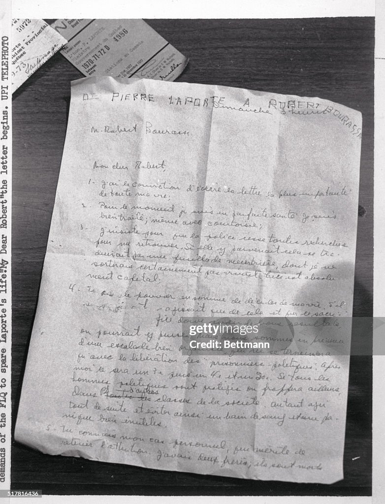 Hostage's Pleading Letter