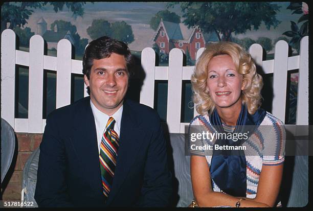 New York: Ray Volpe, commissioner of the Ladies Professional Golf Association, with Carol Mann, president of LPGA.