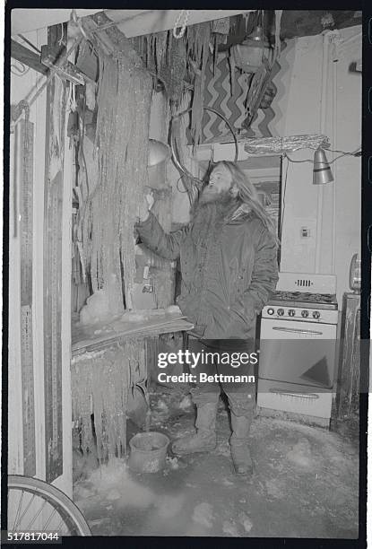 It's a safe bet that artist Mark Dunham sees no artistic value in this creation of giant stalactites formed in his apartment on Eldridge Street on...