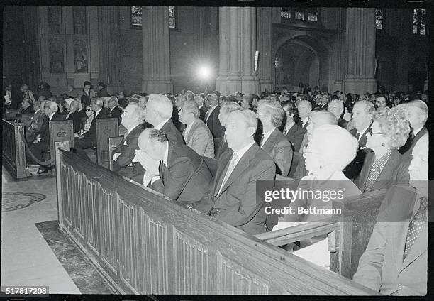 New York: Attending Mass at St. Patrick's Cathedral for the slain Aldo Moro are : New York Governor Hugh Carey, Italian Consul General Dr. Alessandro...