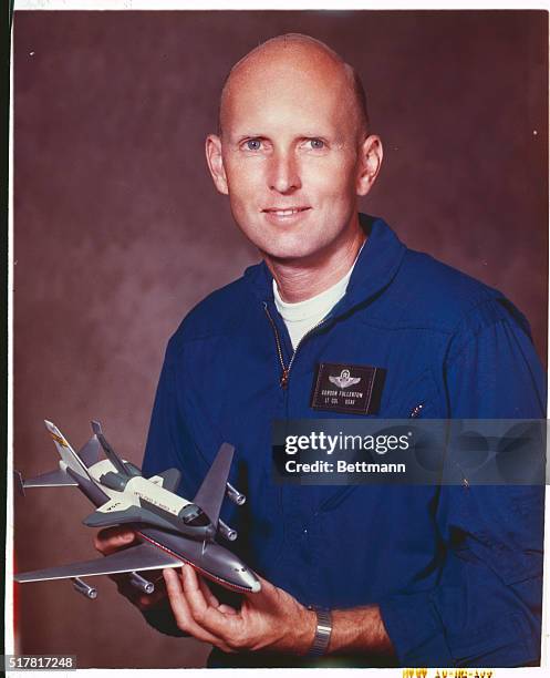 Johnson Space Center, Houston, Texas...Astronaut C. Gordon Fullerton, pilot of the First Crew of the Space Shuttle Approach and Landing Tests.