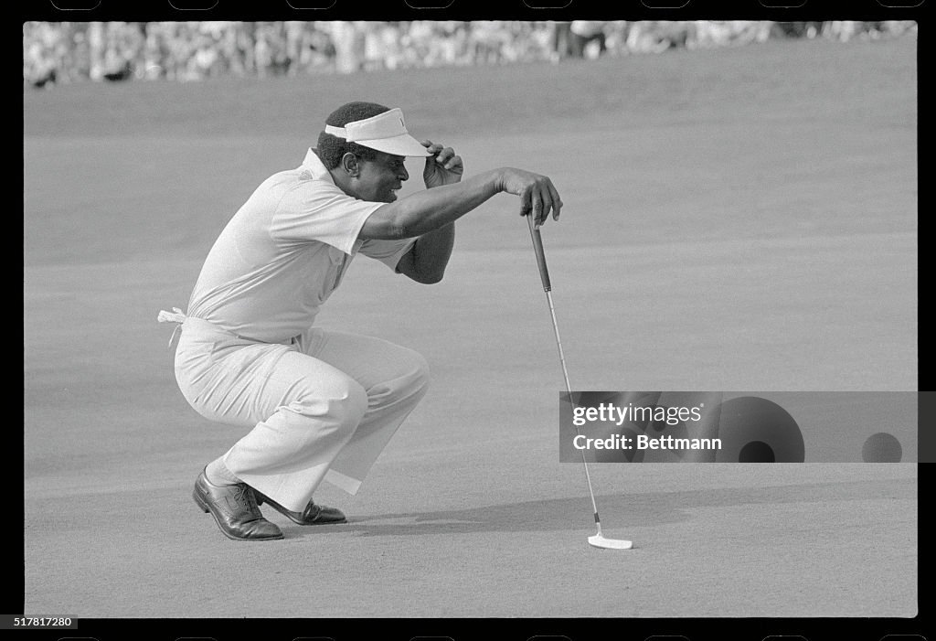 Lee Elder on Golf Course