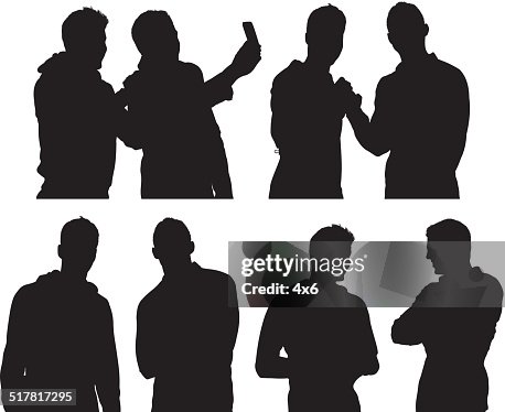 Two Friends High-Res Vector Graphic - Getty Images