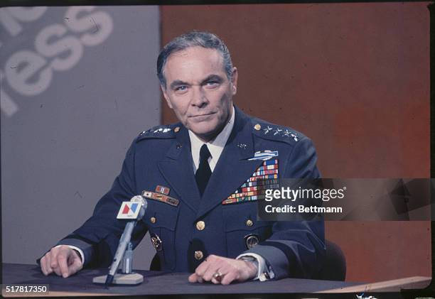 Washington, D. C.: NATO Commander General Alexander Haig during TV talk show.