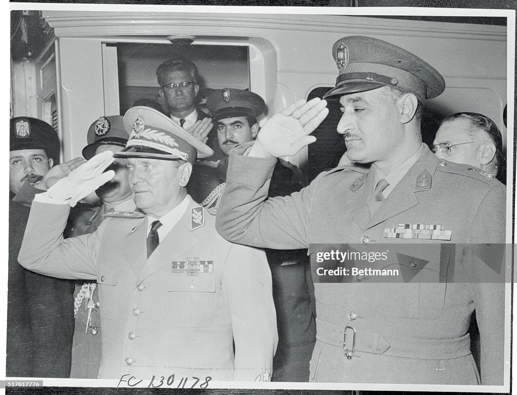 Marshal Tito with Gamal Andel Nasser