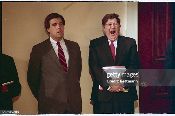 Washington, DC.: Nicholas Brady, New Jersey, testifies before the Senate Finance Committee on his nomination to be Treasury Secretary.