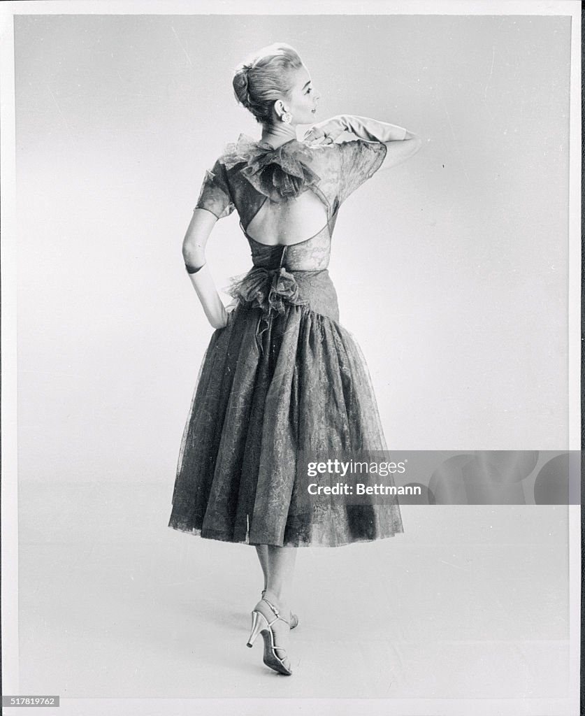 Woman Modeling a Dress