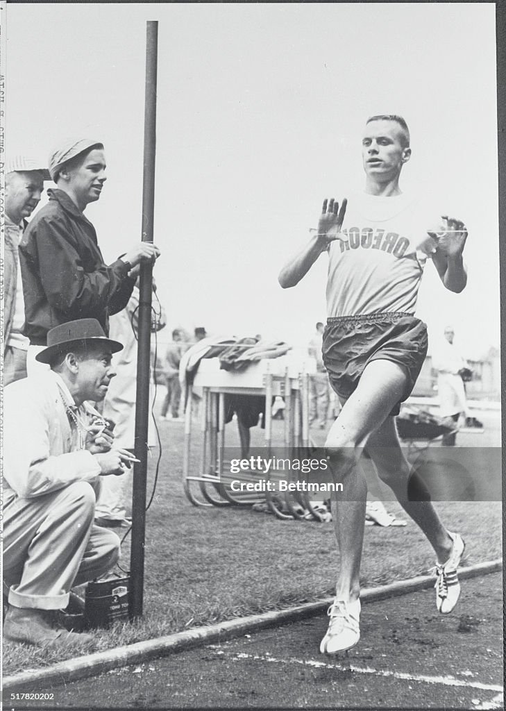 Dyrol Burleson Crossing Finish Line