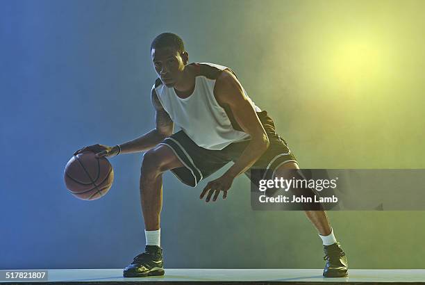 basketball dribble - british basketball stockfoto's en -beelden