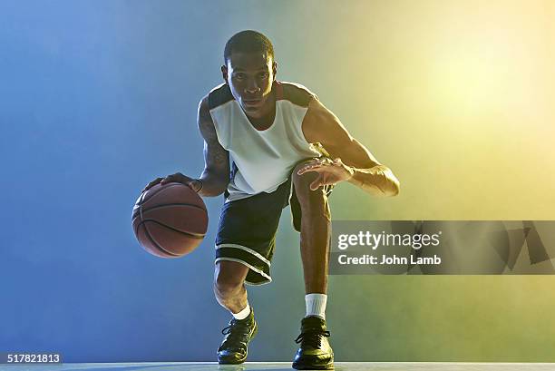 basketball skills - dribbling sports imagens e fotografias de stock