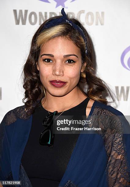 Actress Ciara Renée attends DC's Legends of Tomorrow panel at WonderCon 2016 at Los Angeles Convention Center on March 27, 2016 in Los Angeles,...