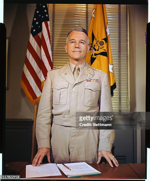 Lieutenant J. Lawton Collins, who has been mentioned as a possible successor to General Dwight D. Eisenhower as Chief of Staff of the U.S. Army, is...