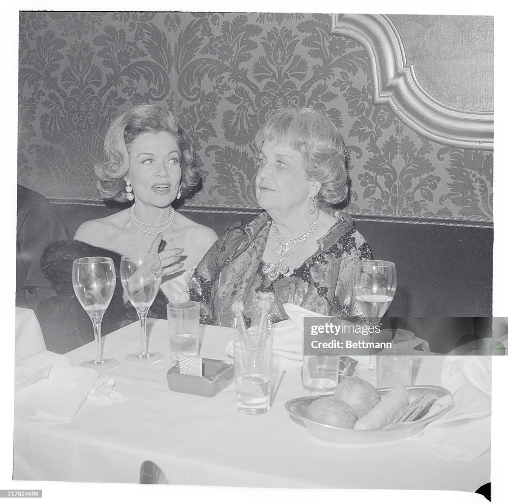 Constance Bennett and Perle Mesta Conversing