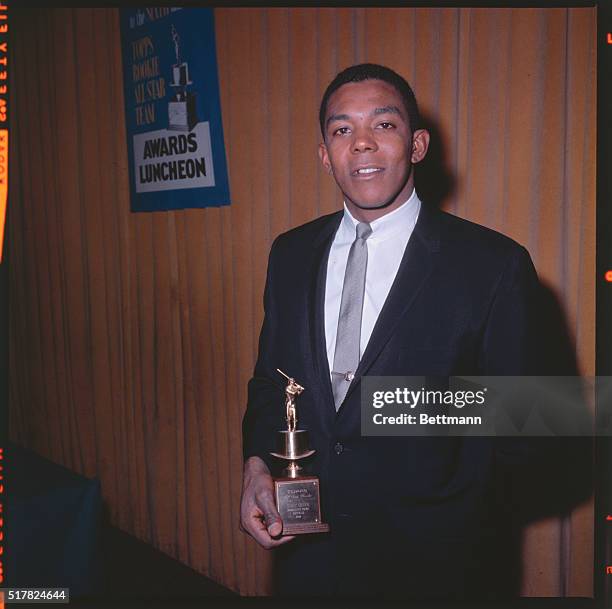 Tony Oliva, recipient of the American League Rookie of the Year Award for 1964.