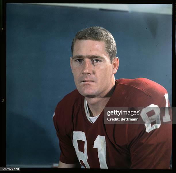 Patrick Fischer, St. Louis Cardinal defensive back, photographed recently, who is smallest regular in National Football League. He has 24 career...