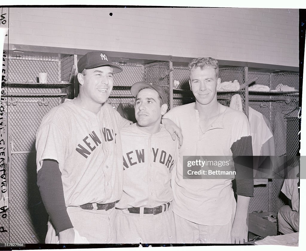 Yogi Berra with Teammates