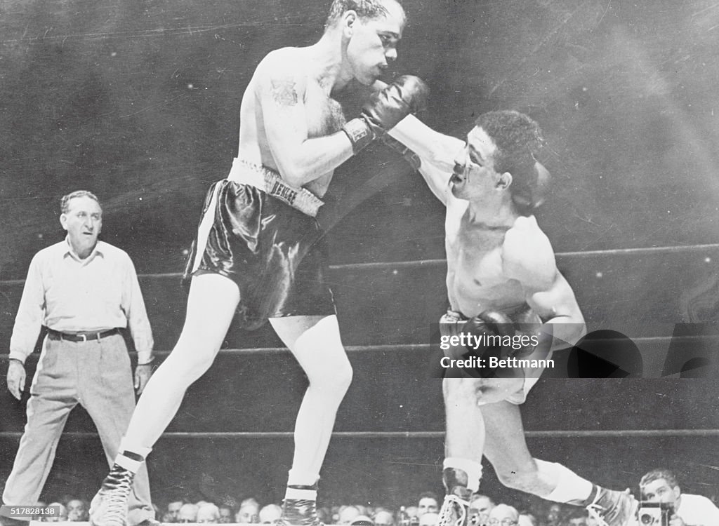 Randy Turpin and Bobo Olson Boxing