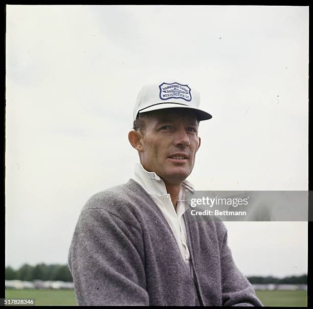 Don January ranks 38th in All Time Money Leaders on the Senior PGA Tour. Photo shows Don January posing at the Thunderbird Golf Classic