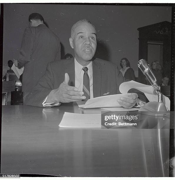 Roy Wilkins, executive director of the National association for Advancement of Colored People, appears before the House Judiciary subcommittee today...