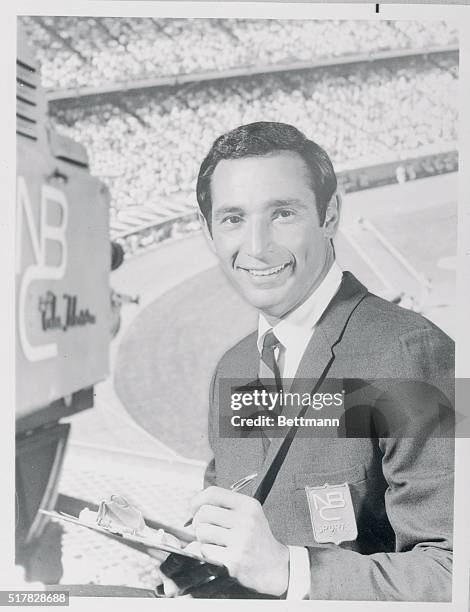 Sandy Koufax, former great left-handed pitcher for the Los Angeles Dodgers, will be at the microphones with Curt Gowdy and Pee Wee Reese when the NBC...