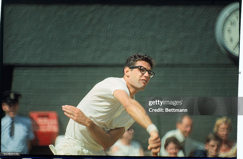 Clark Graebner Displaying a Serve