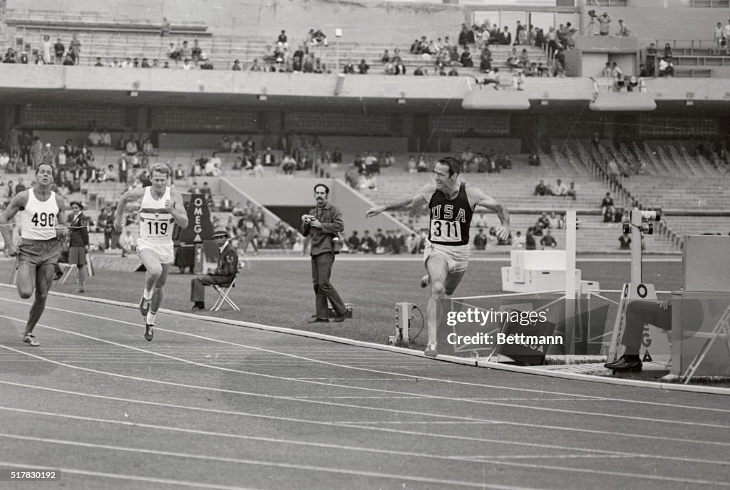Bill Toomey Winning Race in Olympics
