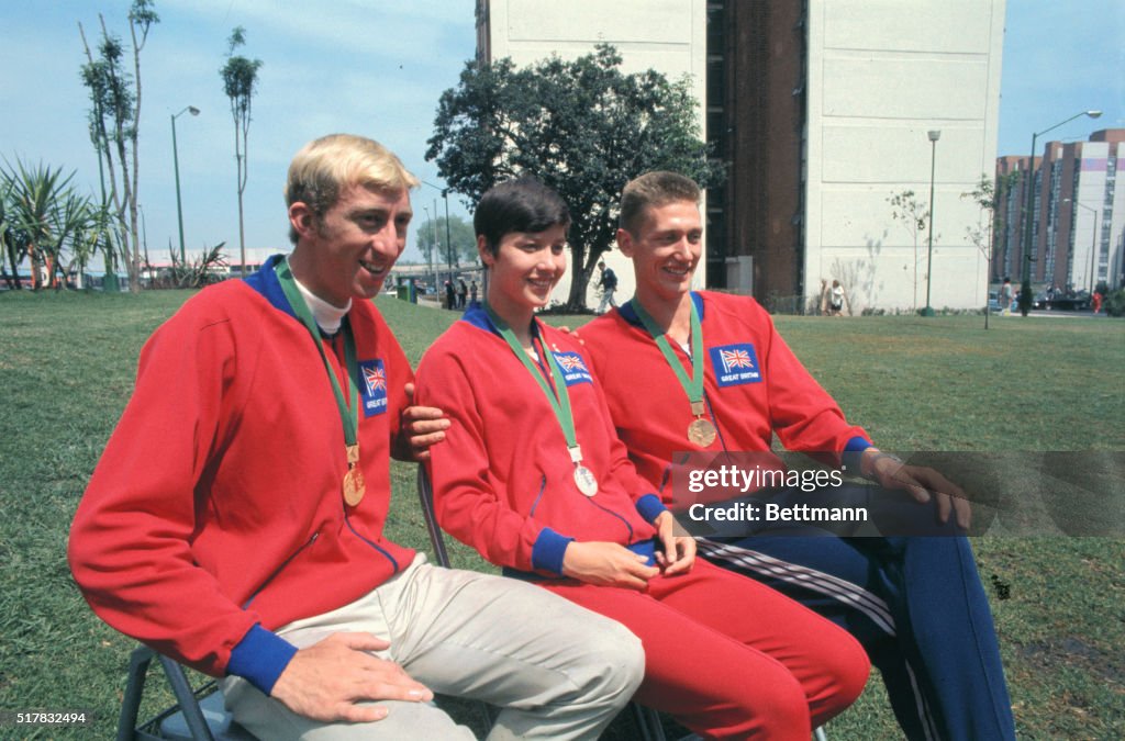 Olympic Athletes Wearing Their Medals