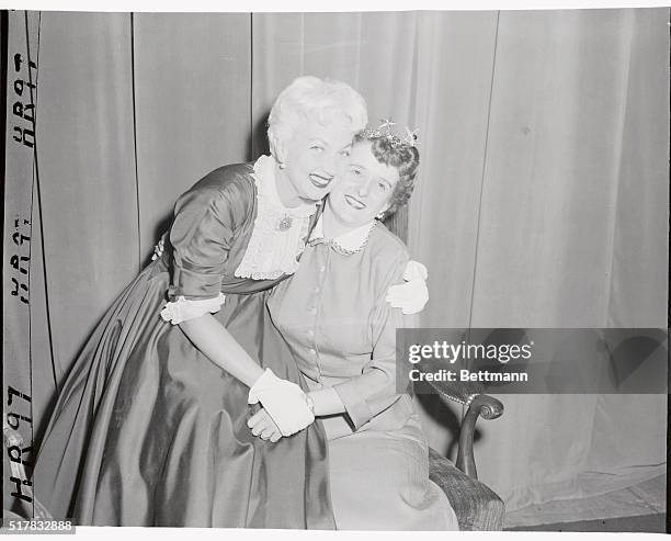 Red Skelton tunes up the famous Liberace concert grand, as the piano playing telewave idol and his fiddling brother George shriek at the sounds....