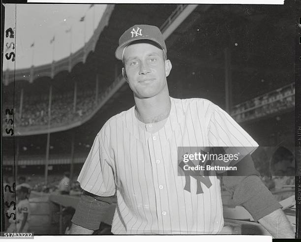 Bob Grim, 20 game winner for the N.Y. Yankees, was named today as the American League's rookie of the year. The 24 year old righthander who didn't...