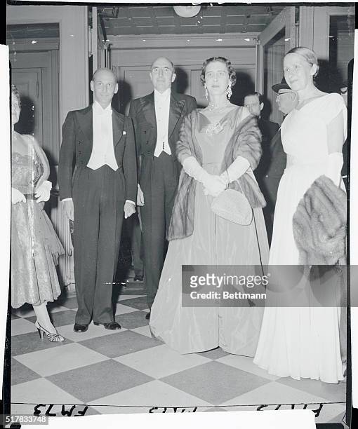 The Duchess of Kent , one of the world's best dressed women, wears a beautiful gown as she attends the premiere of the Old Vic production of A...