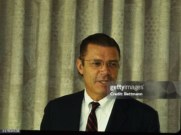 Closeups of Robert S. McNamara, President of the World Bank in his office, September 23rd.