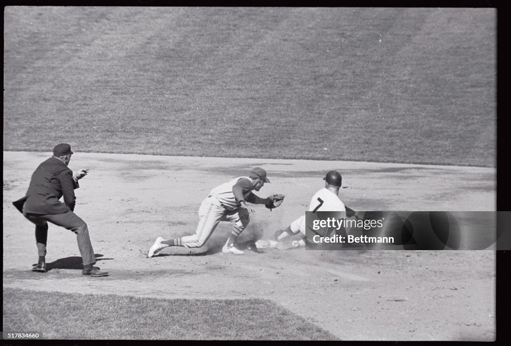 Mickey Mantle in Action