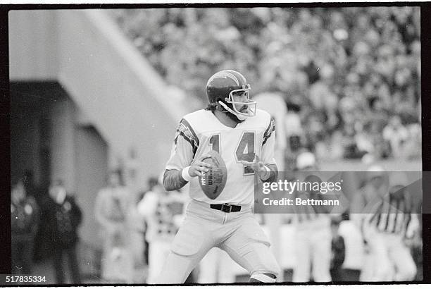 San Diego quarterback Dan Fouts during game against Chicago Bears.