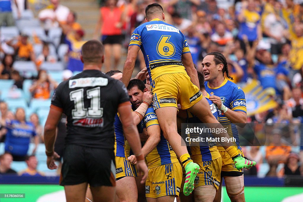 NRL Rd 4 - Tigers v Eels