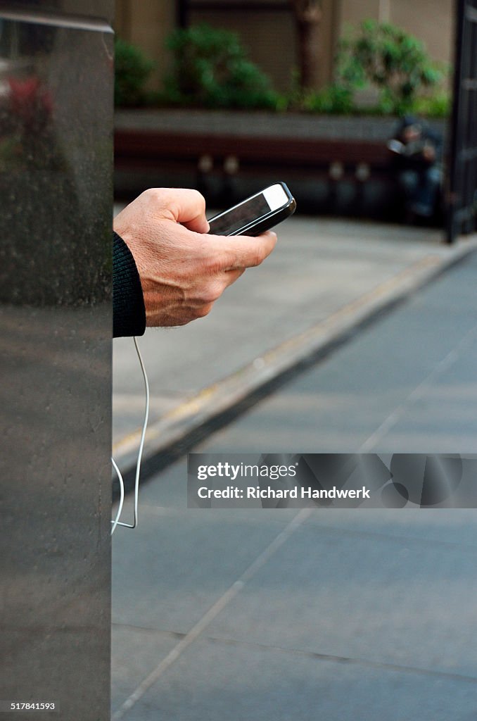 Hand Holding Cellphone