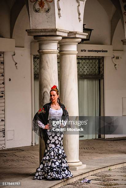 flamenco girl - seville fair stock pictures, royalty-free photos & images