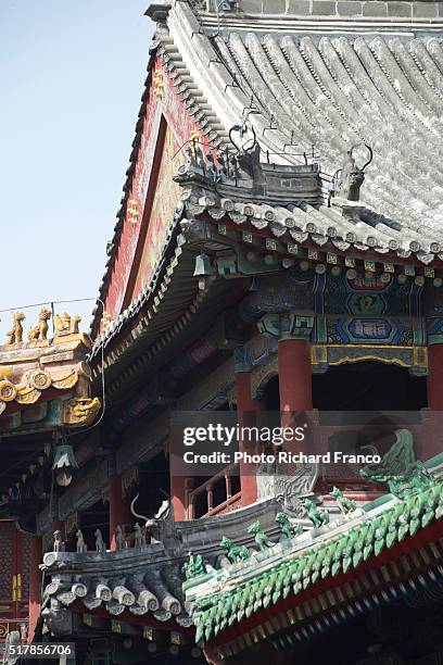 Lama Temple Roof Charms Beijing High-Res Stock Photo