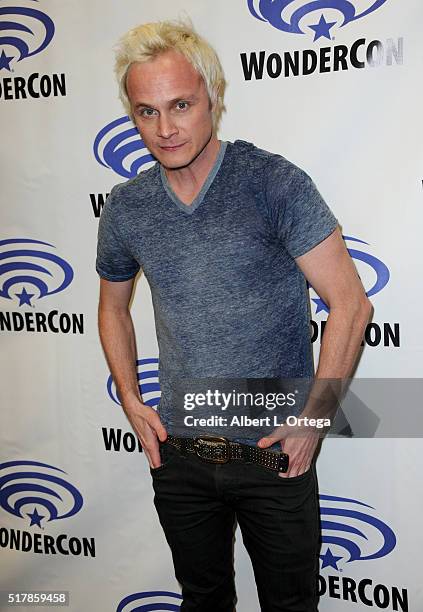 Actor David Anders of "IZombie" on Day 1 of WonderCon 2016 held at Los Angeles Convention Center on March 25, 2016 in Los Angeles, California.