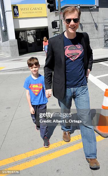 Writer Jeff Bond on Day 1 of WonderCon held at Los Angeles Convention Center on March 25, 2016 in Los Angeles, California.