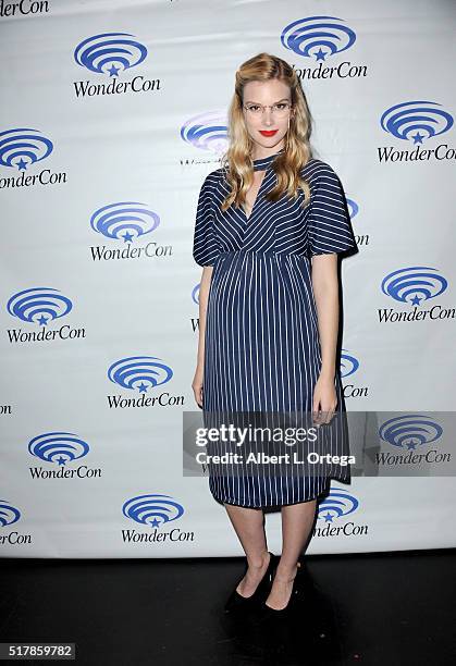 Actress Emma Ishta promotes "Stitchers" on Day 1 of WonderCon 2016 held at Los Angeles Convention Center on March 25, 2016 in Los Angeles, California.