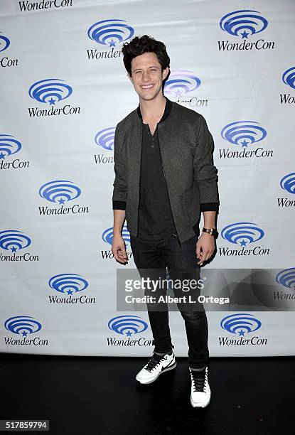 Actor Kyle Harris promotes "Stitchers" on Day 1 of WonderCon 2016 held at Los Angeles Convention Center on March 25, 2016 in Los Angeles, California.