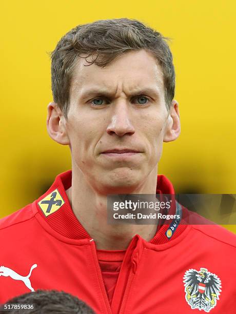 Portrait of Florian Klein of Austria during the international friendly match between Austria and Albania at the Ernst Happel Stadium on March 26,...