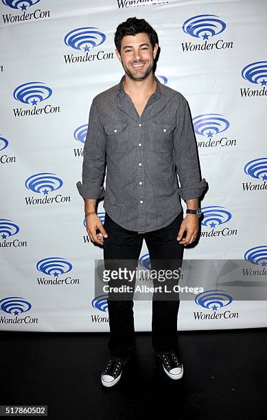 Actor Damon Dayoub promotes "Stitchers" on Day 1 of WonderCon 2016 held at Los Angeles Convention Center on March 25, 2016 in Los Angeles, California.